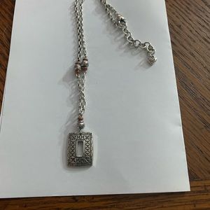 Brighton square pendant necklace